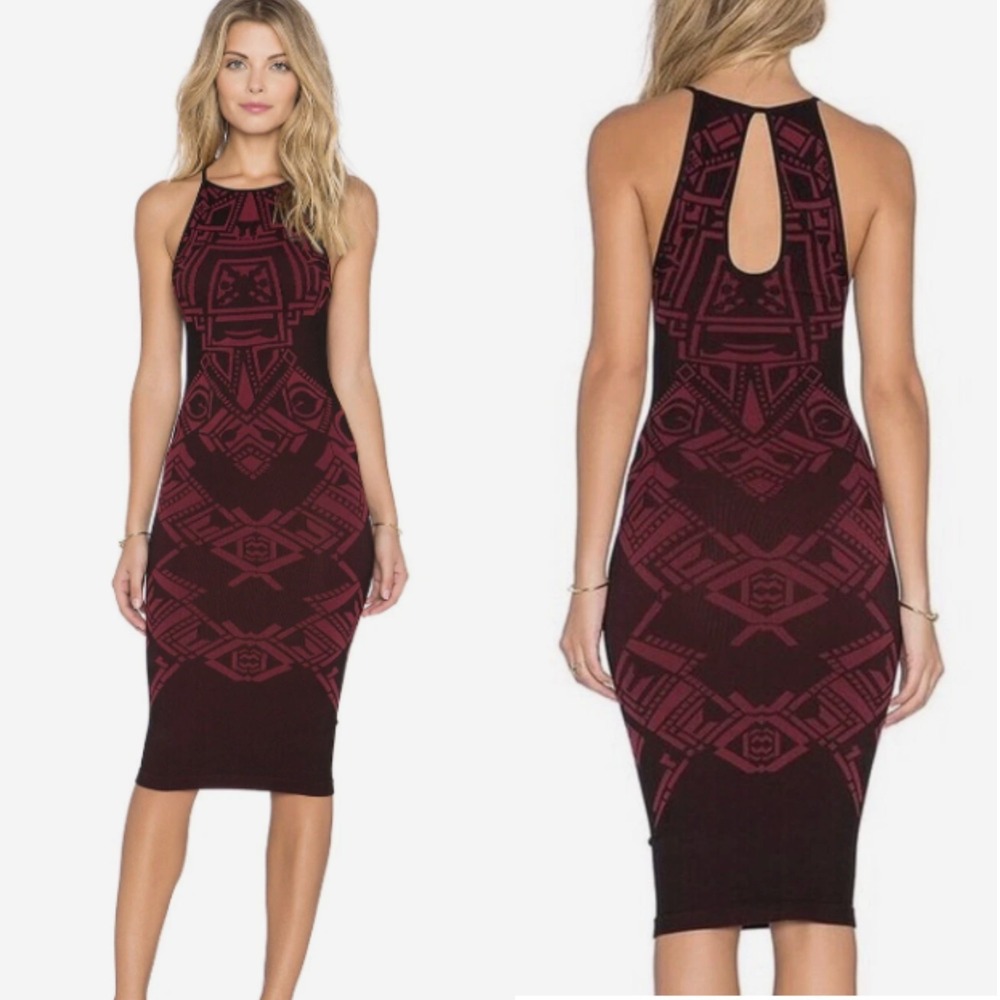 Free People Intimately Only One Bodycon Dress S/XS Raspberry Indie Sleaze Boho